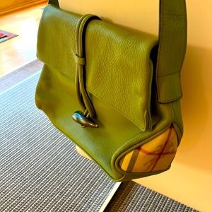 Authentic leather Burberry bag